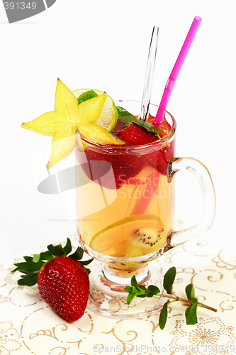 Image of Fresh summer fruit tea