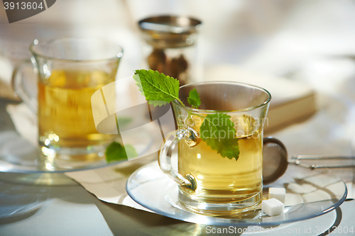 Image of cup of mint tea