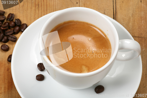 Image of cup of fresh coffee espresso