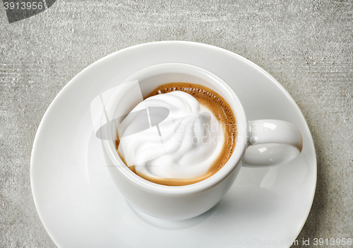 Image of cup of espresso with whipped cream