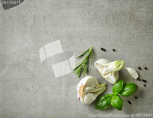 Image of fresh herbs and spices