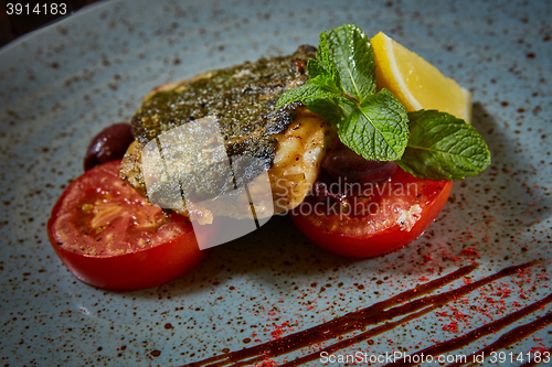 Image of Fish dish - fried fish and vegetables