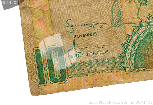 Image of 10 Gambian dalasi bank note