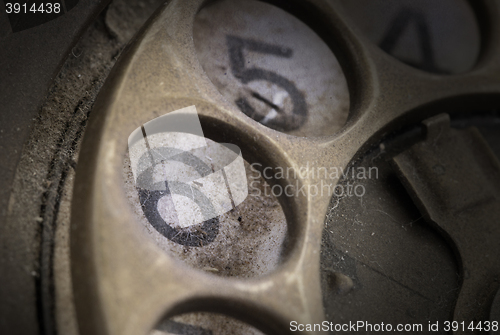 Image of Close up of Vintage phone dial - 6