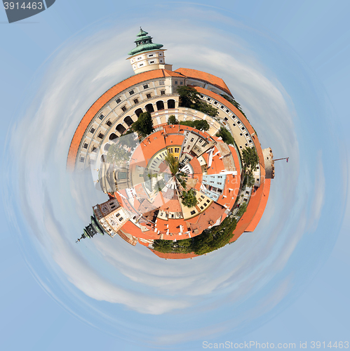 Image of Planet of church in city Mikulov