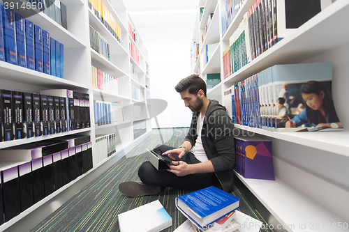 Image of student study  in school library