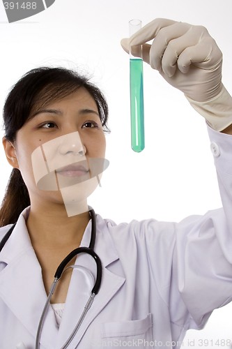 Image of Scientist with Test Tube