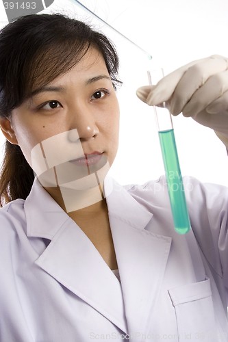 Image of Scientist with Test Tube