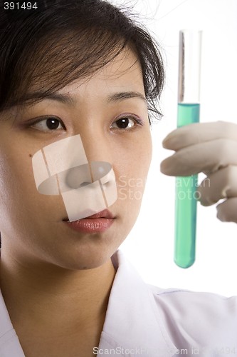 Image of Scientist with Test Tube