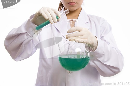 Image of Scientist with Test Tube