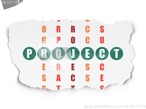 Image of Finance concept: Project in Crossword Puzzle