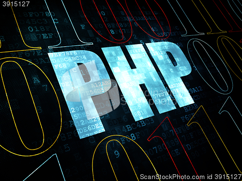 Image of Programming concept: Php on Digital background