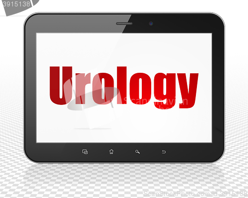 Image of Health concept: Tablet Pc Computer with Urology on display