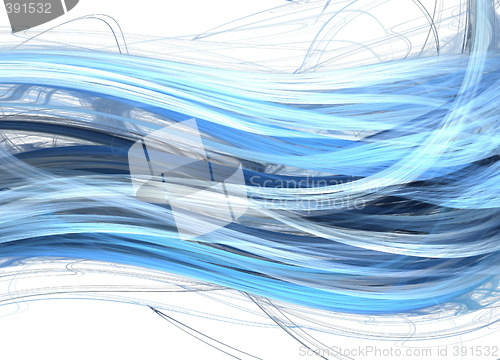 Image of Blue marine waves