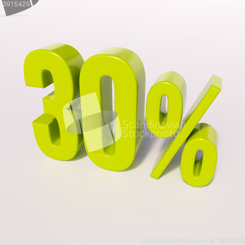 Image of Percentage sign, 30 percent