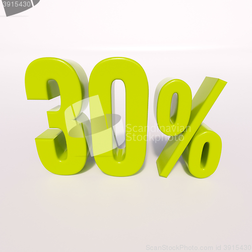 Image of Percentage sign, 30 percent