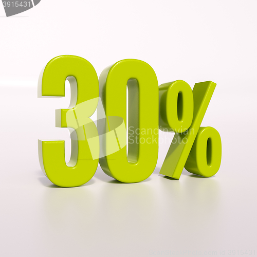 Image of Percentage sign, 30 percent