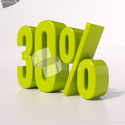 Image of Percentage sign, 30 percent