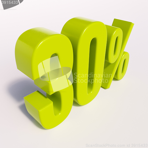 Image of Percentage sign, 30 percent