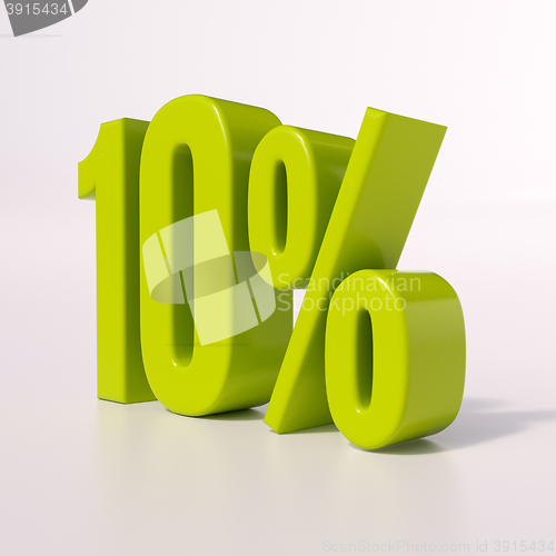 Image of Percentage sign, 10 percent