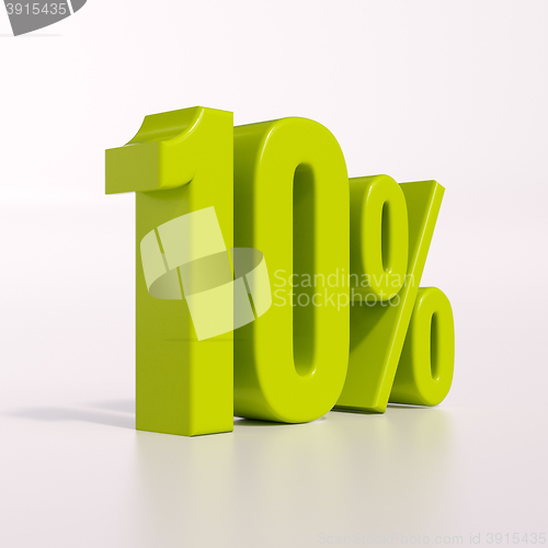 Image of Percentage sign, 10 percent
