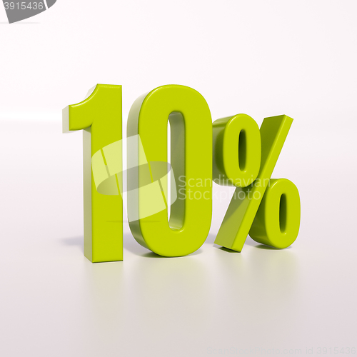 Image of Percentage sign, 10 percent