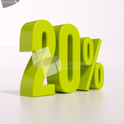 Image of Percentage sign, 20 percent