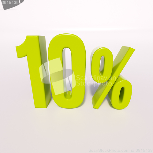 Image of Percentage sign, 10 percent