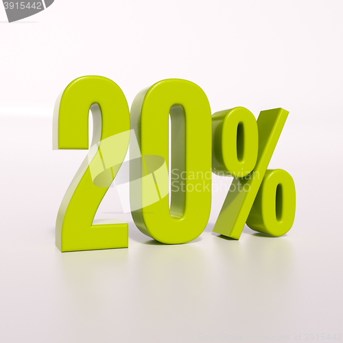 Image of Percentage sign, 20 percent