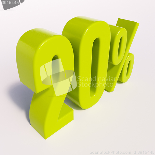 Image of Percentage sign, 20 percent