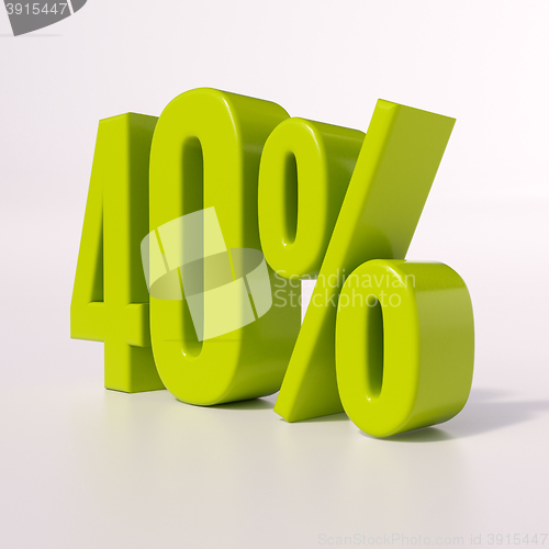 Image of Percentage sign, 40 percent