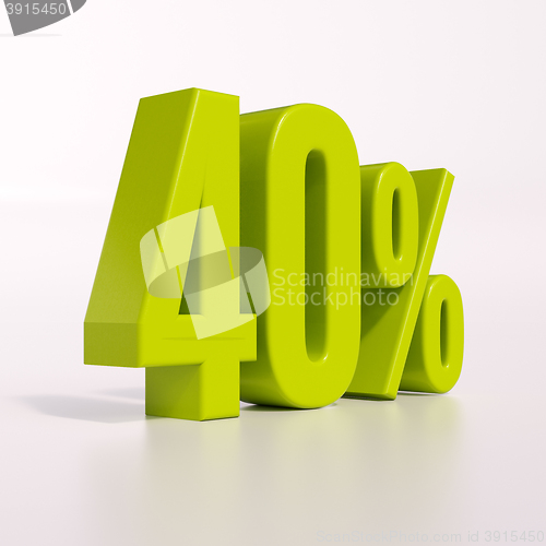 Image of Percentage sign, 40 percent