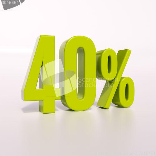 Image of Percentage sign, 40 percent