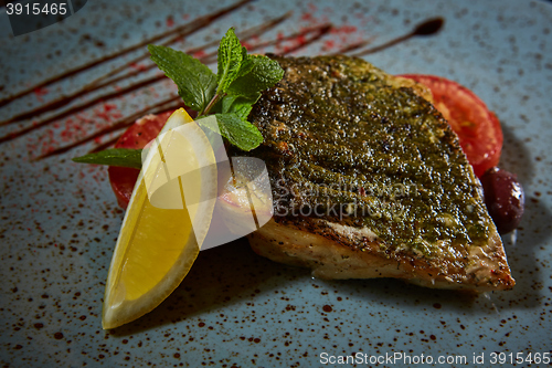 Image of Fish dish - fried fish and vegetables