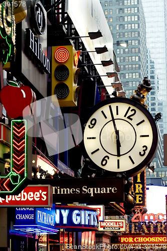 Image of 42nd street and Times Square