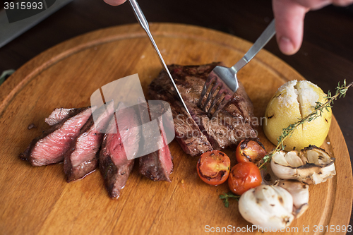 Image of grilled beef steak