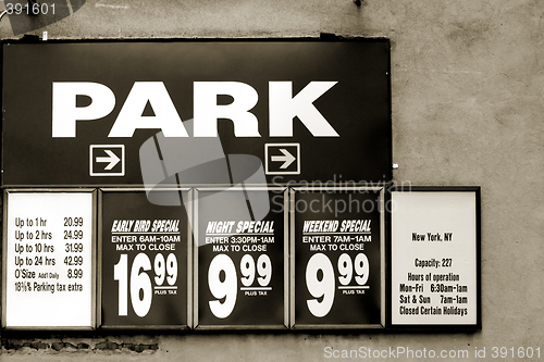 Image of Parking rates