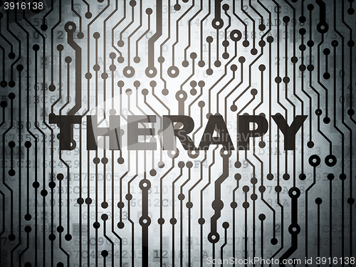 Image of Healthcare concept: circuit board with Therapy