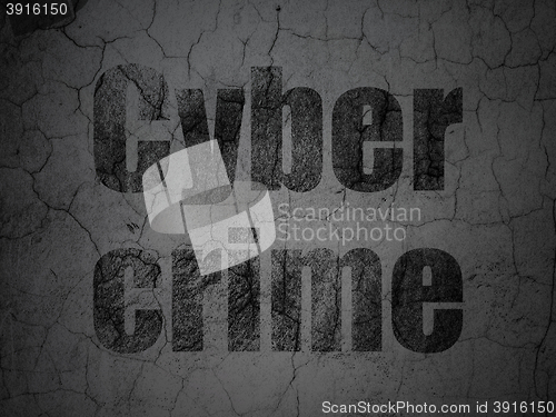 Image of Security concept: Cyber Crime on grunge wall background