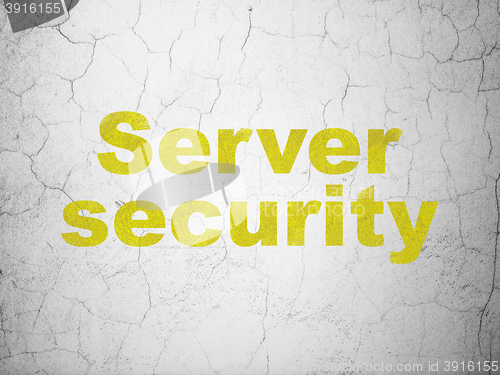 Image of Privacy concept: Server Security on wall background