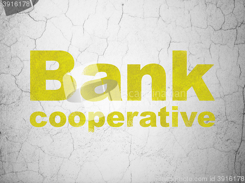 Image of Currency concept: Bank Cooperative on wall background