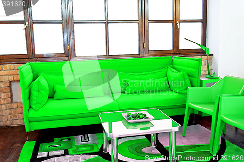 Image of Green sofa