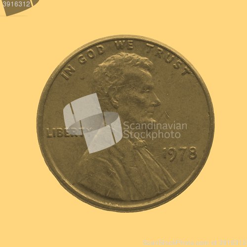 Image of Coin isolated - vintage