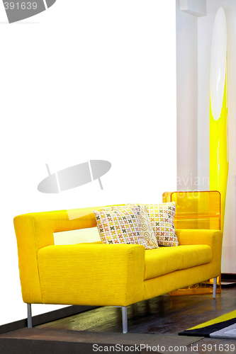 Image of Yellow sofa