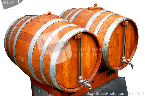 Image of Barrels with pipes
