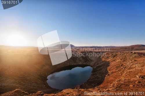 Image of Kerid volcanic crater lake