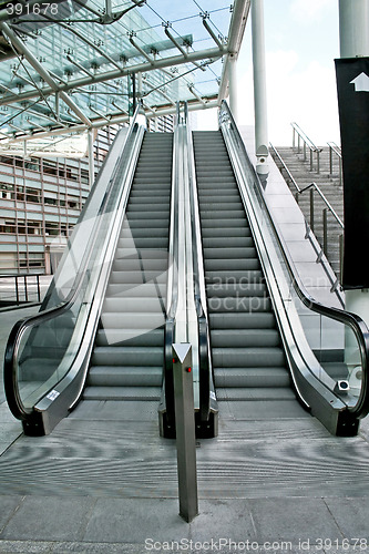 Image of Two escalators