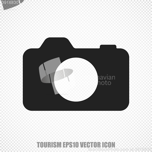 Image of Travel vector Photo Camera icon. Modern flat design.