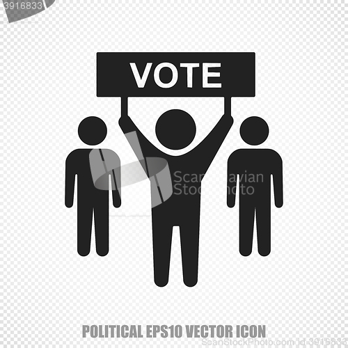 Image of Politics vector Election Campaign icon. Modern flat design.