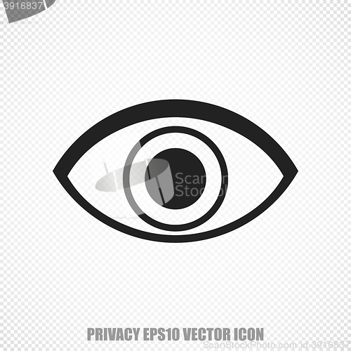 Image of Safety vector Eye icon. Modern flat design.